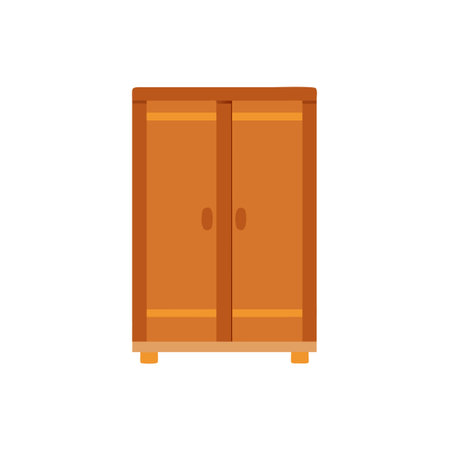 Functional Cedar Wardrobe for Organized Livingのイラスト素材