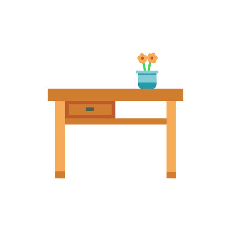 Stylish Console Table for Elegant Decorのイラスト素材