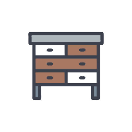 Stylish Dresser for Unique Interiorsのイラスト素材