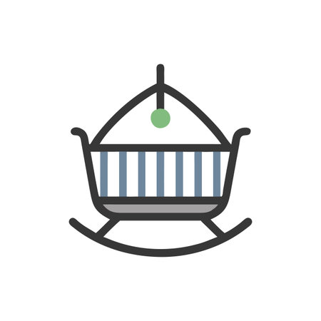 Charming Cradle for Sweet Dreamsのイラスト素材