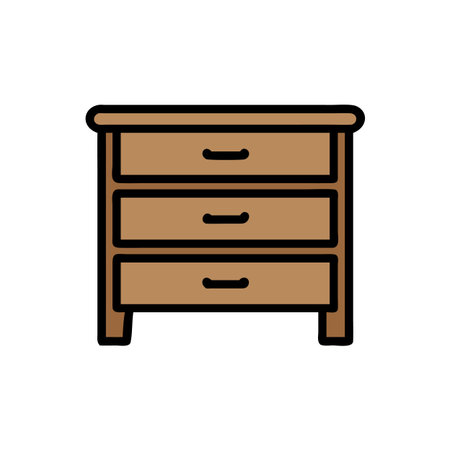 Elegant Drawer Chest for Stylish Storageのイラスト素材