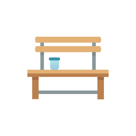 Stylish Hall Bench for Unique Decorのイラスト素材