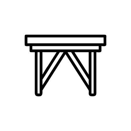 Chic Folding Table for Versatile Useのイラスト素材