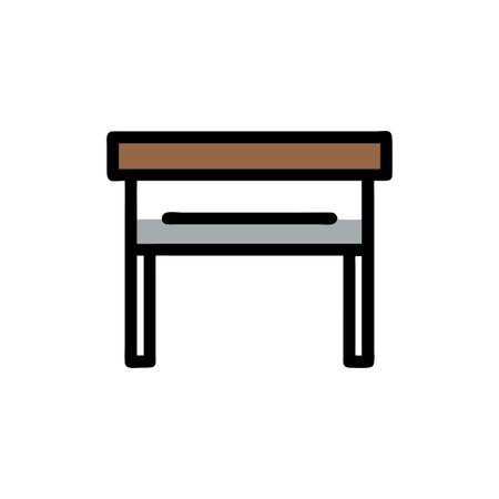 Functional Flip Top Desk for Organized Livingのイラスト素材