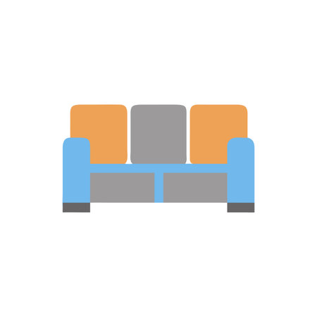 Charming Modular Sofa for Family Areasのイラスト素材