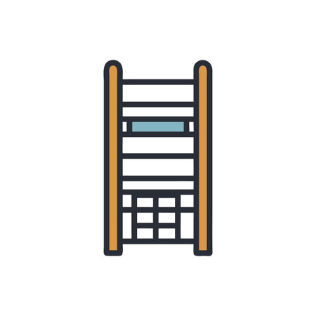 Modern Library Ladder Designのイラスト素材