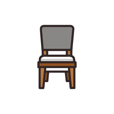 Beautiful Parsons Chair for Stylish Decorのイラスト素材