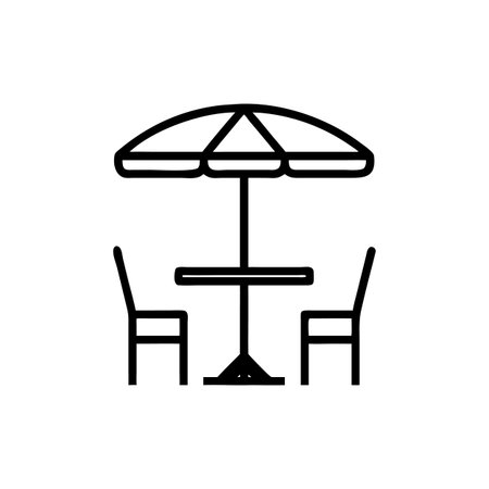 Charming Patio Table for Relaxed Gatheringsのイラスト素材