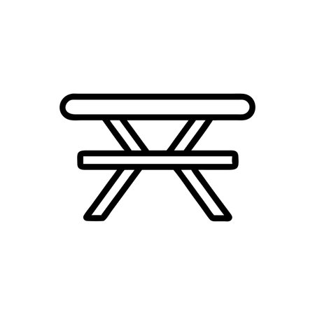 Elegant Folding Picnic Table for Family Eventsのイラスト素材