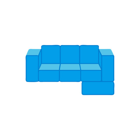 Beautiful Modular Sofa for Stylish Interiorsのイラスト素材