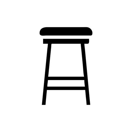 Stylish Counter Stool for Unique Decorのイラスト素材