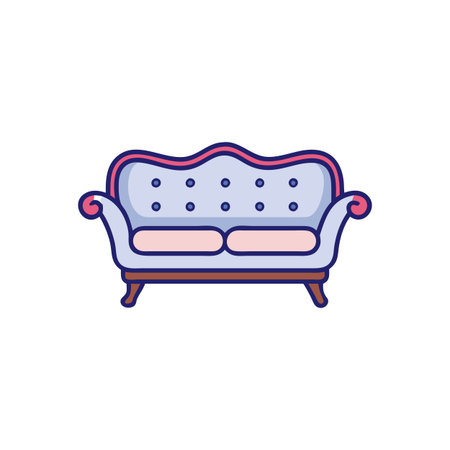 Functional Cabriole Sofa for Versatile Livingのイラスト素材
