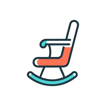 Elegant Glider Rocker for Relaxationのイラスト素材