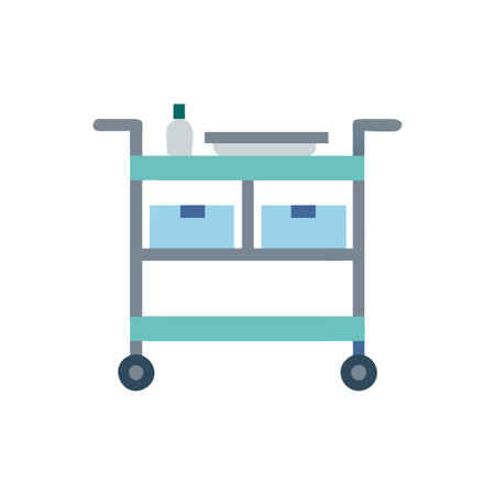 Stylish Kitchen Trolley Designのイラスト素材