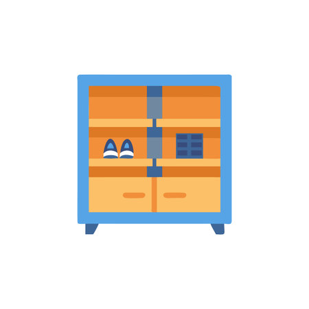 Charming Shoe Cabinet for Entrywaysのイラスト素材