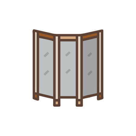 Stylish Room Divider for Modern Interiorsのイラスト素材