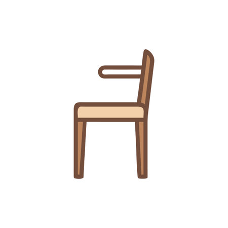 Stylish Side Chair for Modern Interiorsのイラスト素材