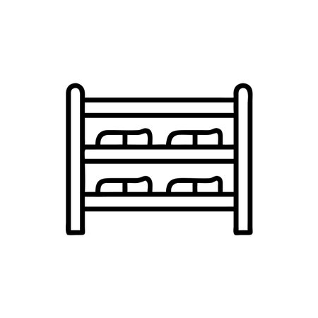 Stylish Shoe Rack for Modern Interiorsのイラスト素材