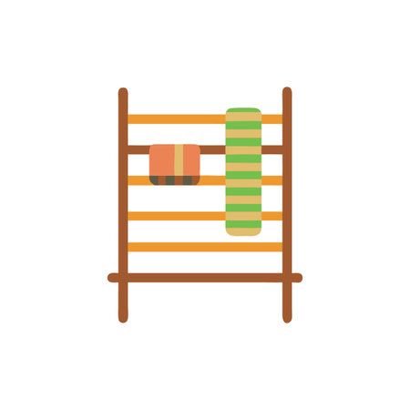 Functional Quilt Rack for Bedroom Decorのイラスト素材