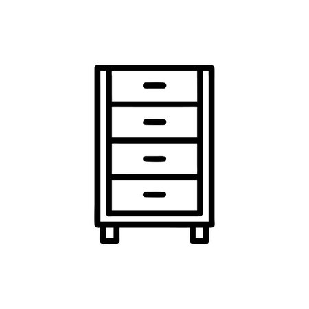 Beautiful Tallboy Chest for Stylish Decorのイラスト素材