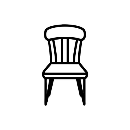 Charming Spindle Chair for Cozy Interiorsのイラスト素材