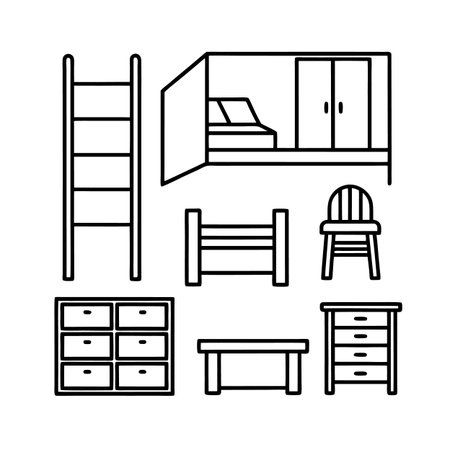 Design Icons for Loft Furnitureのイラスト素材