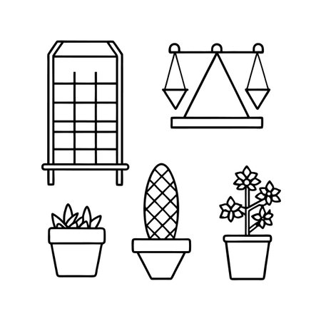 Unique Icons for Living Wall Furnitureのイラスト素材