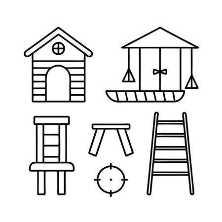 Icons for Treehouse Furniture Designのイラスト素材