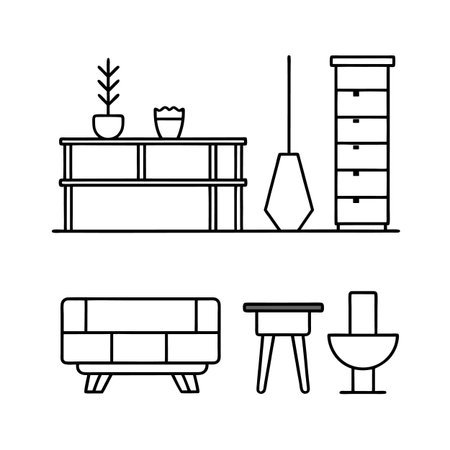 Icons for Urban Style Furniture Designのイラスト素材
