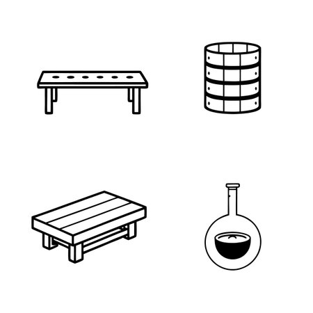 Illustrative Icons for Upcycled Furnitureのイラスト素材