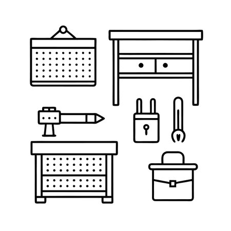 Icons for Workshop Storage Designのイラスト素材