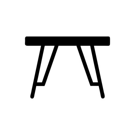 Beautiful Trestle Table for Rustic Decorのイラスト素材