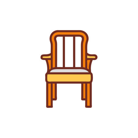 Elegant Carver Chair for Dining Roomsのイラスト素材