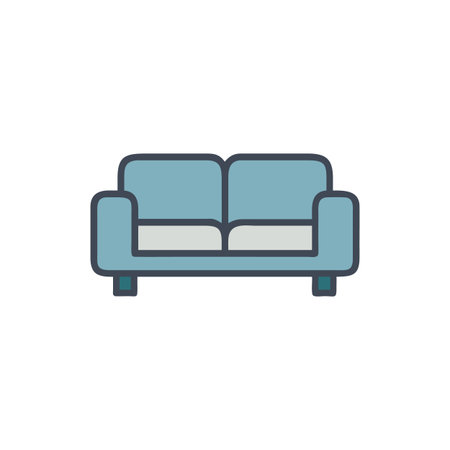 Charming Sectional Sofa for Cozy Spacesのイラスト素材