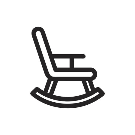 Elegant Rocking Chair for Modern Decorのイラスト素材