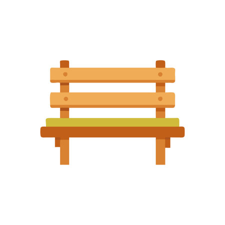 Complete Garden Bench Icon Setのイラスト素材