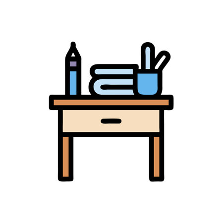 Writing Desk Icon for Functional Designのイラスト素材