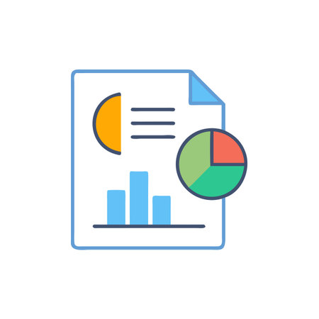 Stylish Annual Report Icon Designのイラスト素材