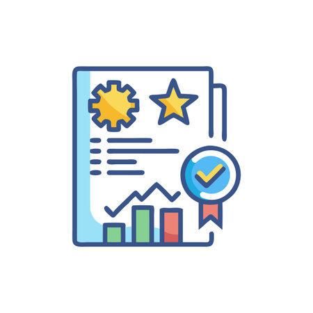 Modern Brand Equity Assessment Iconのイラスト素材