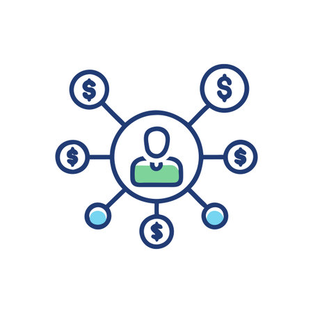 Engaging Affiliate Marketing Icon Designのイラスト素材