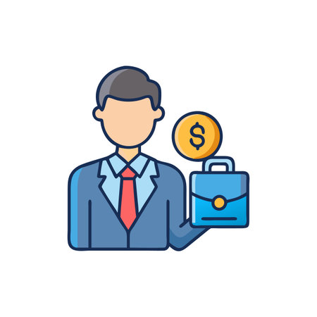 Dynamic Business Broker Iconのイラスト素材
