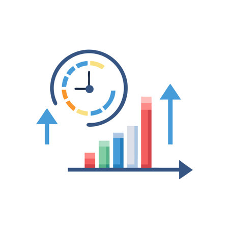 Key Business Agility Metrics Iconのイラスト素材