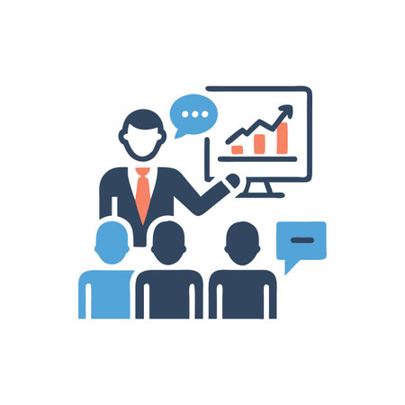 Professional Business Coaching Iconのイラスト素材