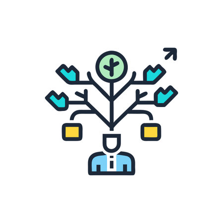 Business Diversification Options Iconのイラスト素材