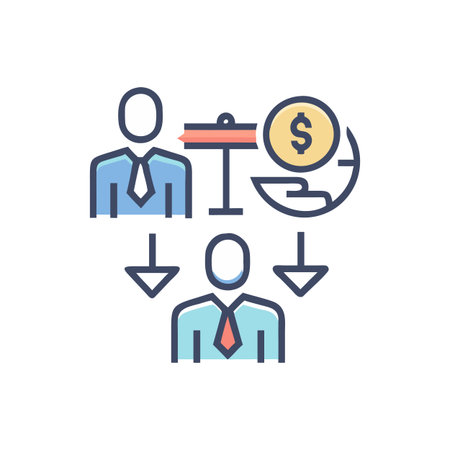 Key Business Ethics Iconのイラスト素材