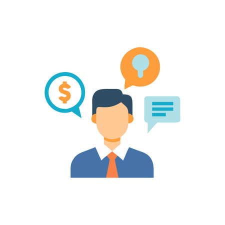 Dynamic Business Consulting Icon Designのイラスト素材