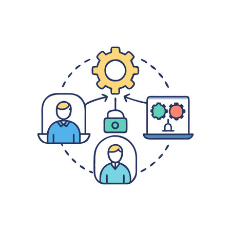 Comprehensive Business Collaboration Tools Iconのイラスト素材