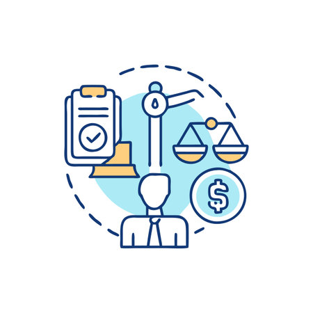 Business Ethics Code Iconのイラスト素材