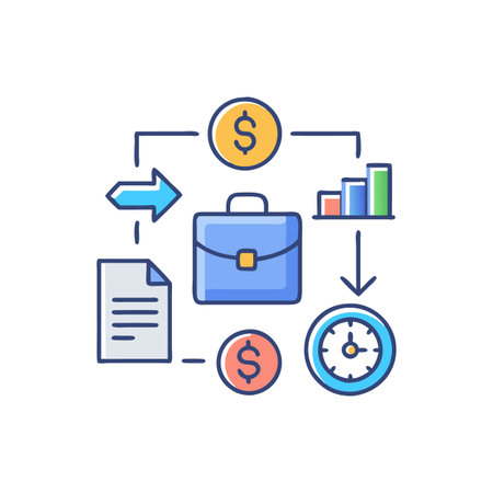 Dynamic Business Contingency Plan Iconのイラスト素材