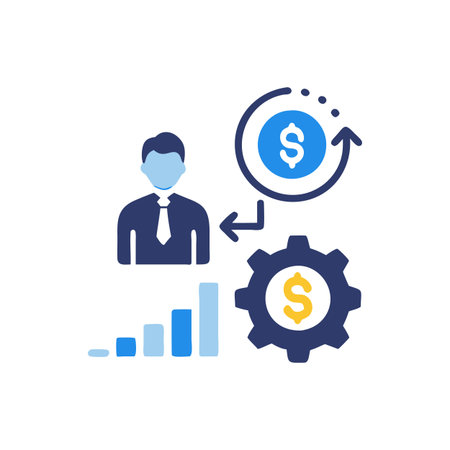 Dynamic Business Development Iconのイラスト素材